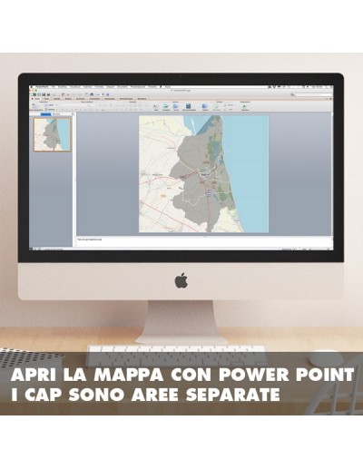 Mappa dei cap di Ravenna PowerPoint