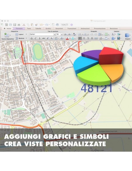 Mappa dei cap di Ravenna PowerPoint