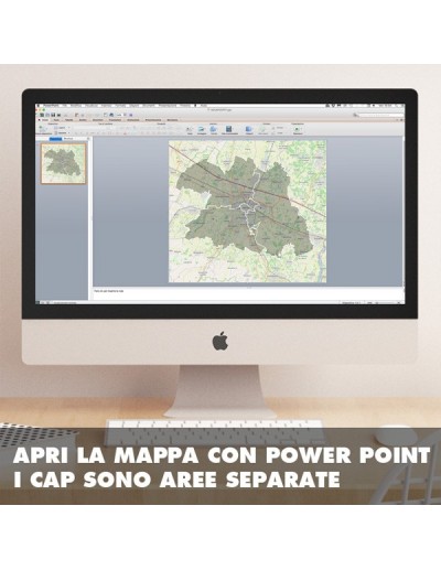 Mappa dei cap di Reggio Emilia PowerPoint