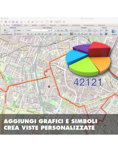 Mappa dei cap di Reggio Emilia PowerPoint