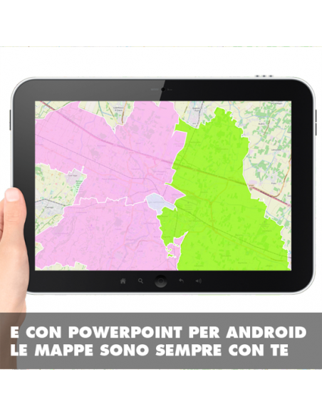 Mappa dei cap di Reggio Emilia PowerPoint