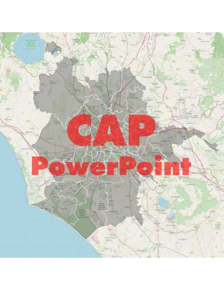 Mappa dei cap di Roma PowerPoint