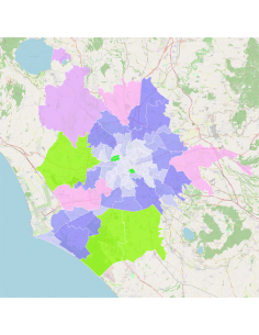 Mappa dei cap di Roma PowerPoint 2