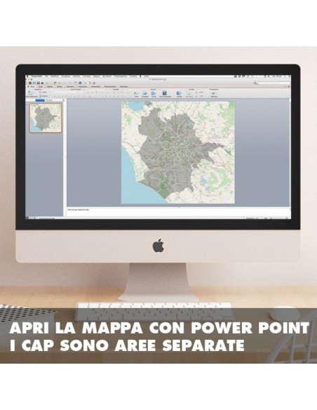 Mappa dei cap di Roma PowerPoint