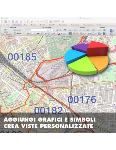 Mappa dei cap di Roma PowerPoint