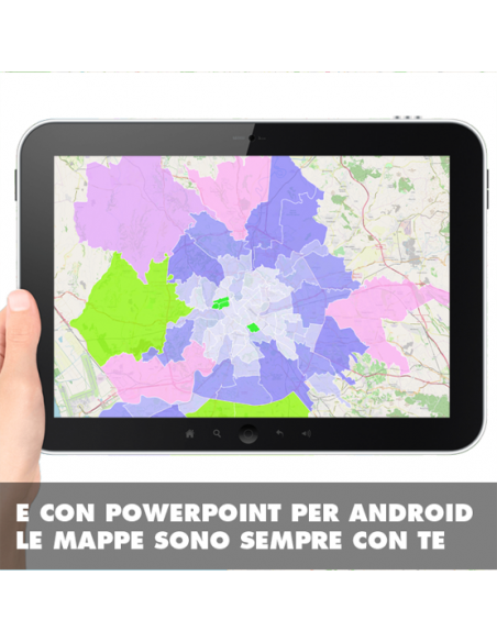 Mappa dei cap di Roma PowerPoint