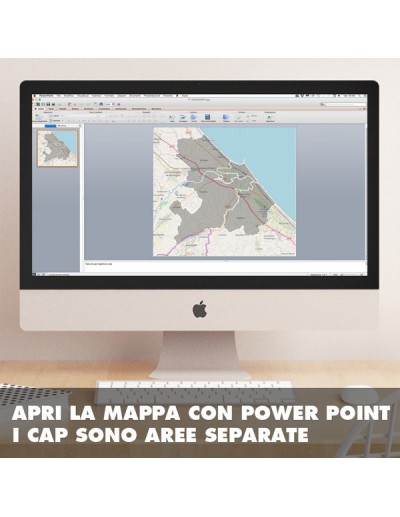 Mappa dei cap di Rimini PowerPoint