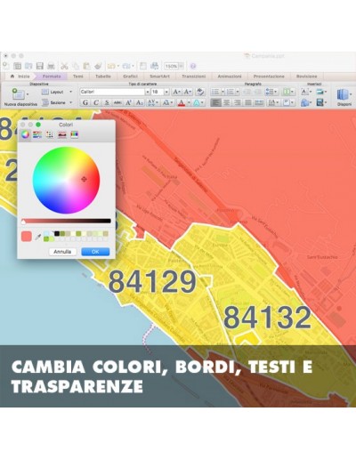 Mappa dei cap di Salerno PowerPoint