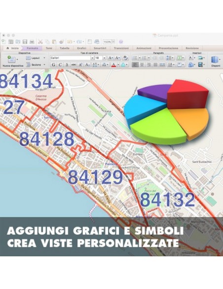 Mappa dei cap di Salerno PowerPoint