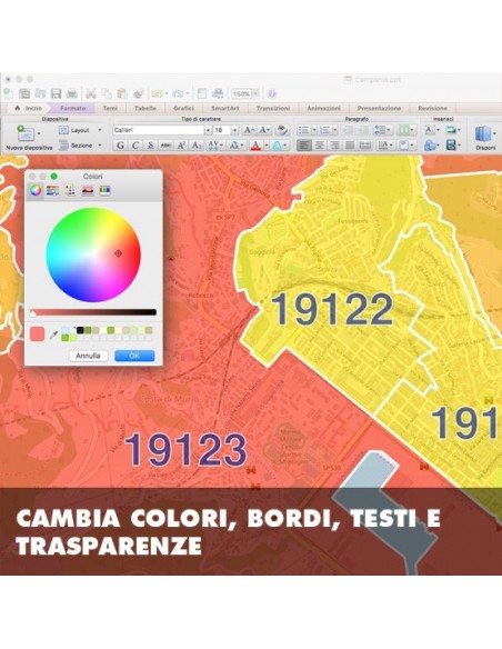 Mappa dei cap di La Spezia PowerPoint