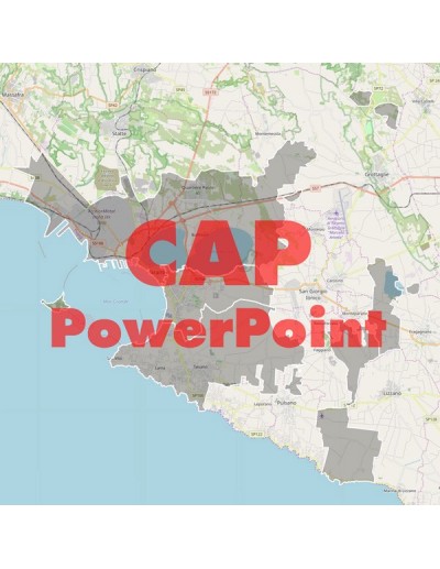 Mappa dei cap di Taranto PowerPoint