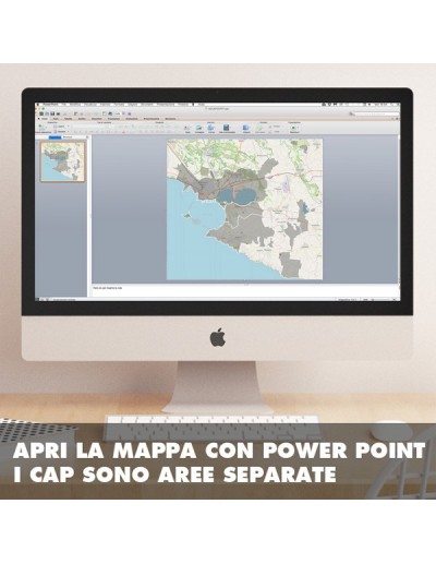 Mappa dei cap di Taranto PowerPoint
