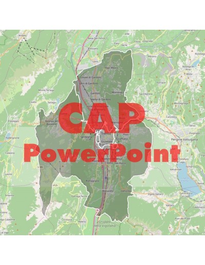 Mappa dei cap di Trento PowerPoint