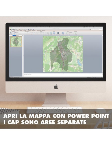 Mappa dei cap di Trento PowerPoint