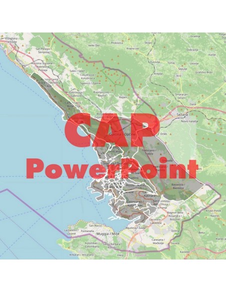 Mappa dei cap di Trieste PowerPoint