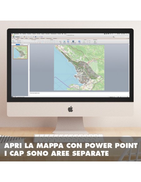 Mappa dei cap di Trieste PowerPoint