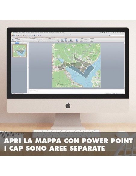 Mappa dei cap di Verbania PowerPoint