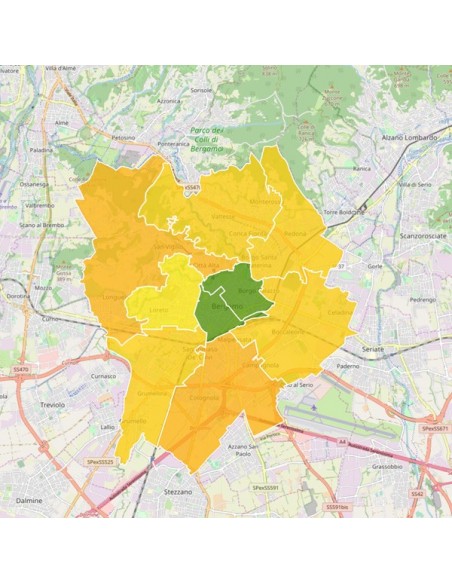 Mappa dei cap di Bergamo pdf