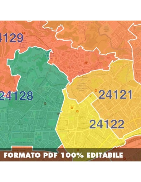 Mappa dei cap di Bergamo pdf