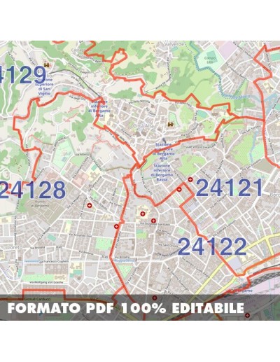 Mappa dei cap di Bergamo pdf