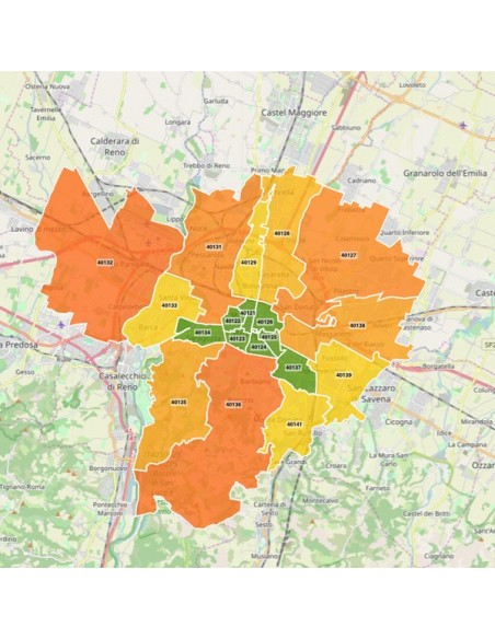 Mappa dei cap di Bologna pdf