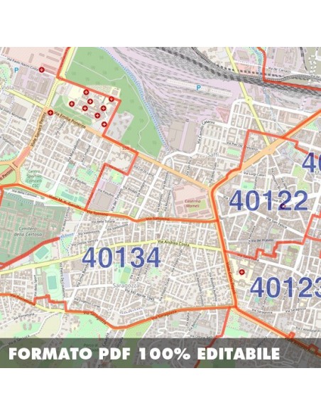Mappa dei cap di Bologna pdf