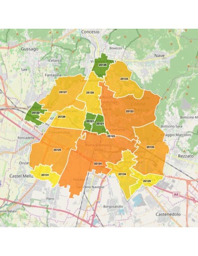 Mappa dei cap di Brescia pdf