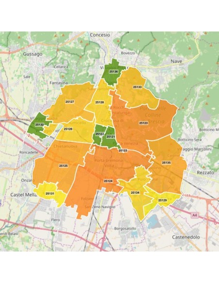 Mappa dei cap di Brescia pdf