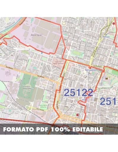 Mappa dei cap di Brescia pdf