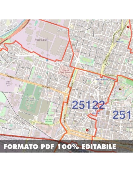 Mappa dei cap di Brescia pdf