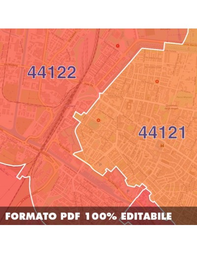 Mappa dei cap di Ferrara pdf