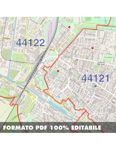 Mappa dei cap di Ferrara pdf