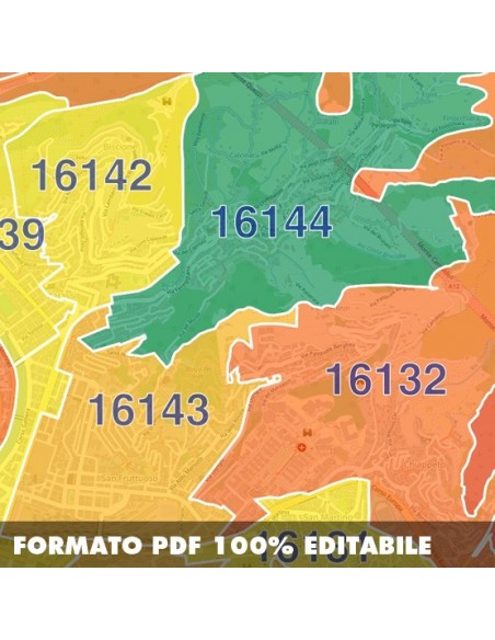 Mappa dei cap di Genova pdf
