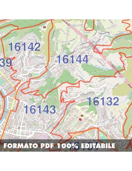 Mappa dei cap di Genova pdf