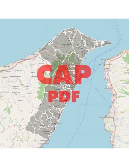 Mappa dei cap di Messina pdf