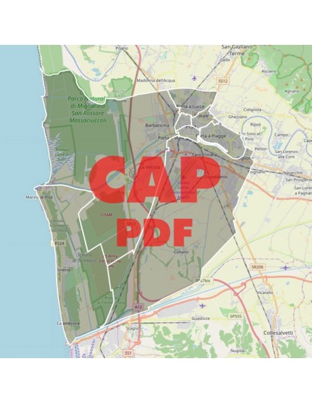 Mappa dei cap di Pisa pdf