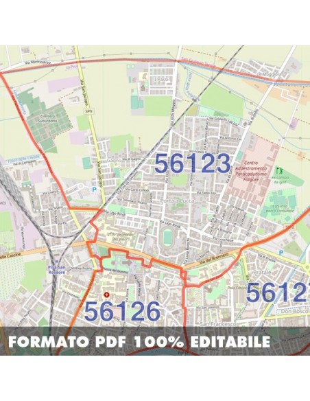 Mappa dei cap di Pisa pdf