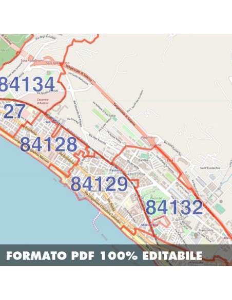 Mappa dei cap di Salerno pdf