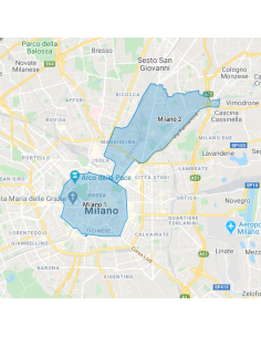 Mappa dei 9 Municipi di Milano KML 2