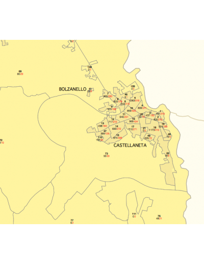 Mappa delle zone censuarie di ARCOLE