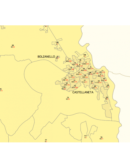 Mappa delle zone censuarie di ARCOLE