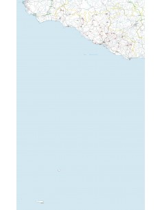 Carta stradale con CAP della provincia di Agrigento jpg