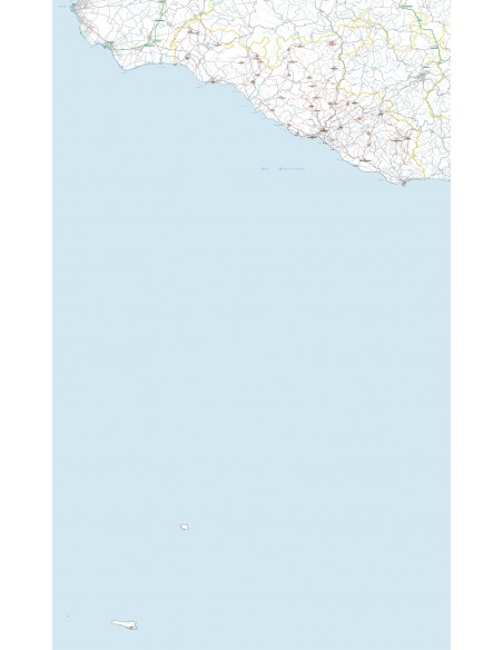 Carta stradale con CAP della provincia di Agrigento jpg