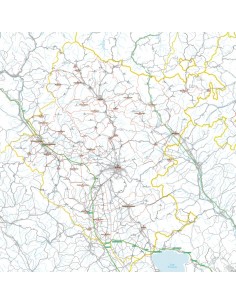 Carta stradale con CAP della provincia di Arezzo jpg