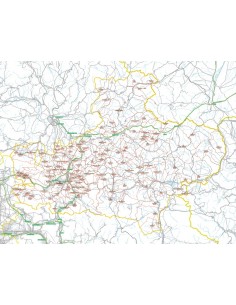 Carta stradale con CAP della provincia di Avellino jpg