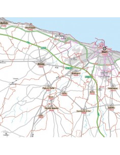 Carta stradale con CAP della provincia di Bari jpg 2