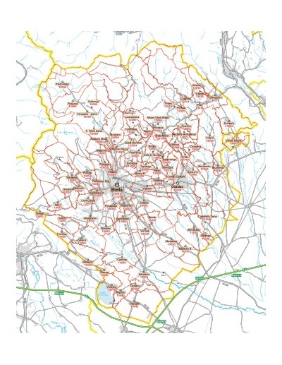 Carta stradale con CAP della provincia di...