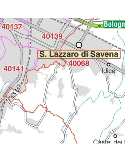 Carta stradale con CAP della provincia di...