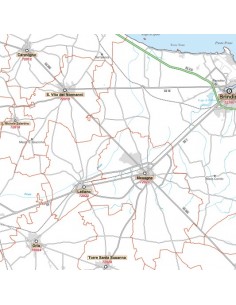 Carta stradale con CAP della provincia di Brindisi jpg 2
