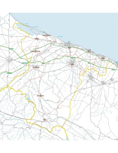 Carta stradale con CAP della provincia di...